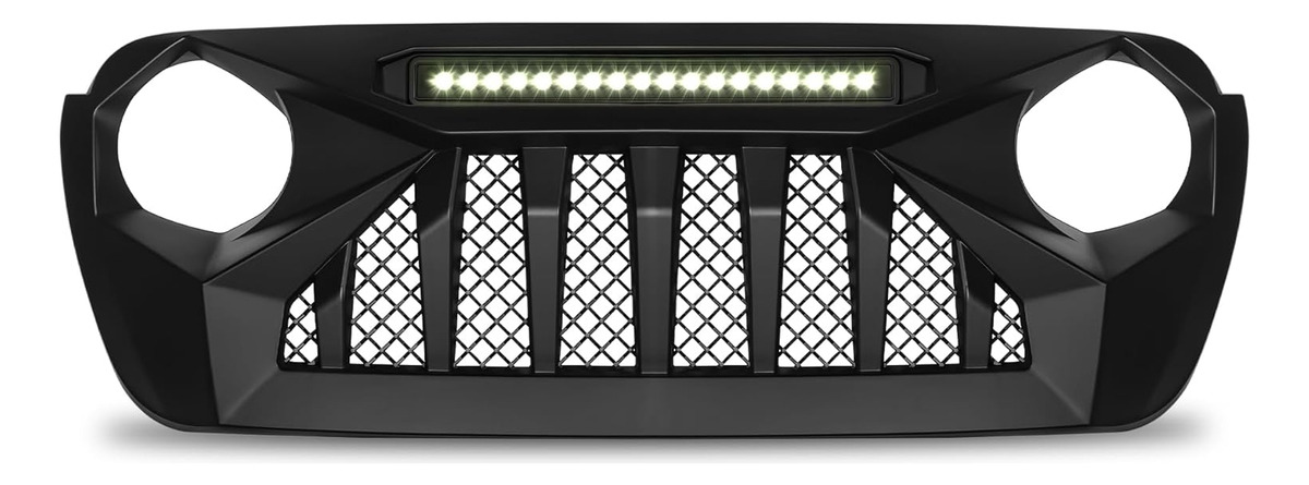 Parrilla Angry Enojado Barra Led Jeep Jl 2018-2025 Gladiator - Imagen 2