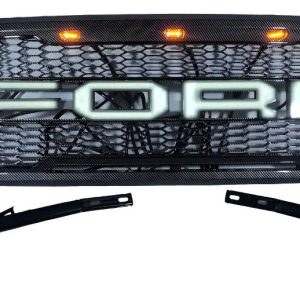 Parrilla Estilo Carbono Para Ford F-150 2004-2008