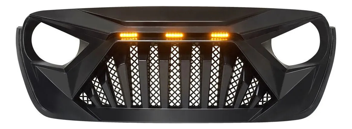 Parrilla Para Jeep Wrangler Jk 2007 Al 2017 Con Led - Imagen 5
