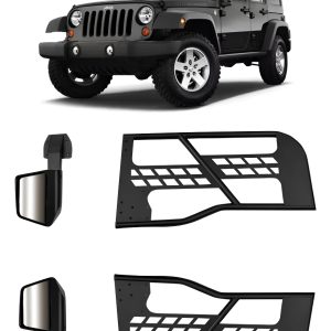 2 Puertas Tubular Off Road Jeep Jk Con Espejos 2007-2017