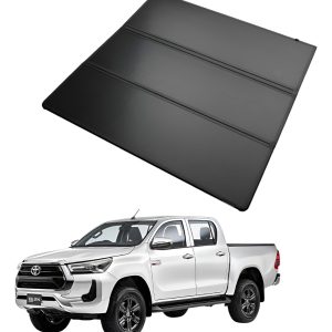 Tapa Batea Rígida Trifold Para Toyota Hilux 2016 A 2023