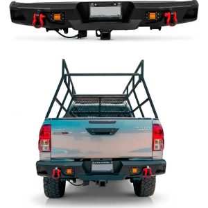 Defensa Trasera Acero Trd Toyota Hilux 2016-2025