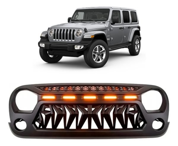 Parrilla Jeep Jl Angry Enojado Wrangler Rubicon 2018-2023