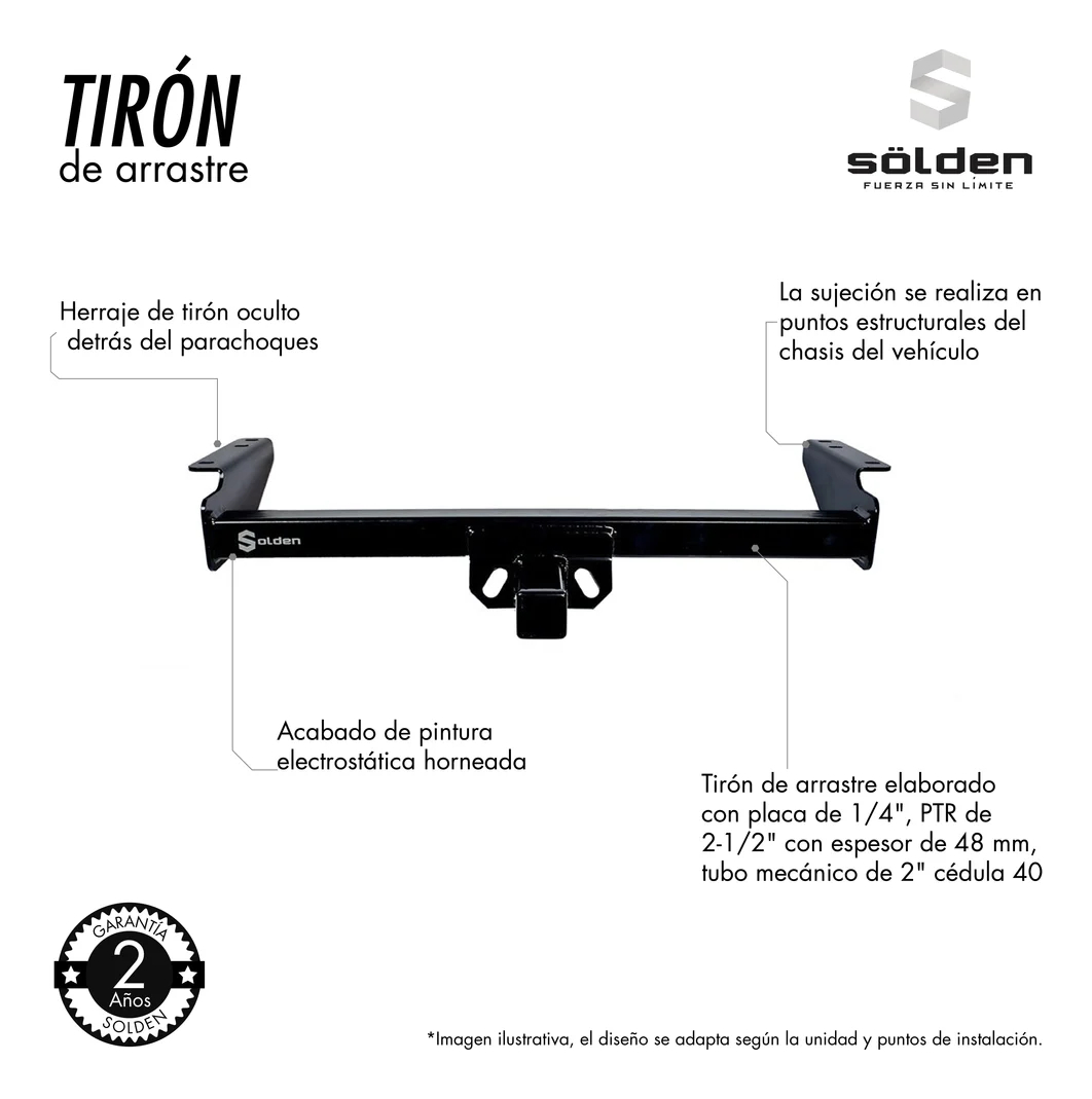 Tirón Jalón Enganche Defensa Ram 1500 Classic 2009-2025 - Imagen 2