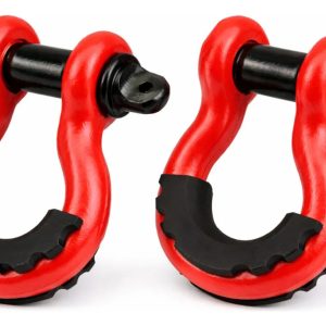 Par De Grilletes Rojos Para Arrastre Tiron 3/4 Jeep Tacoma