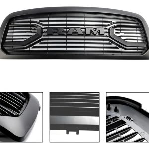 Parrilla Negra Con Led Para Ram 1500 2002-2005