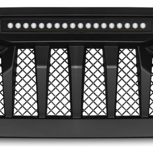 Parrilla Angry Enojado Barra Led Jeep Jl 2018-2025 Gladiator