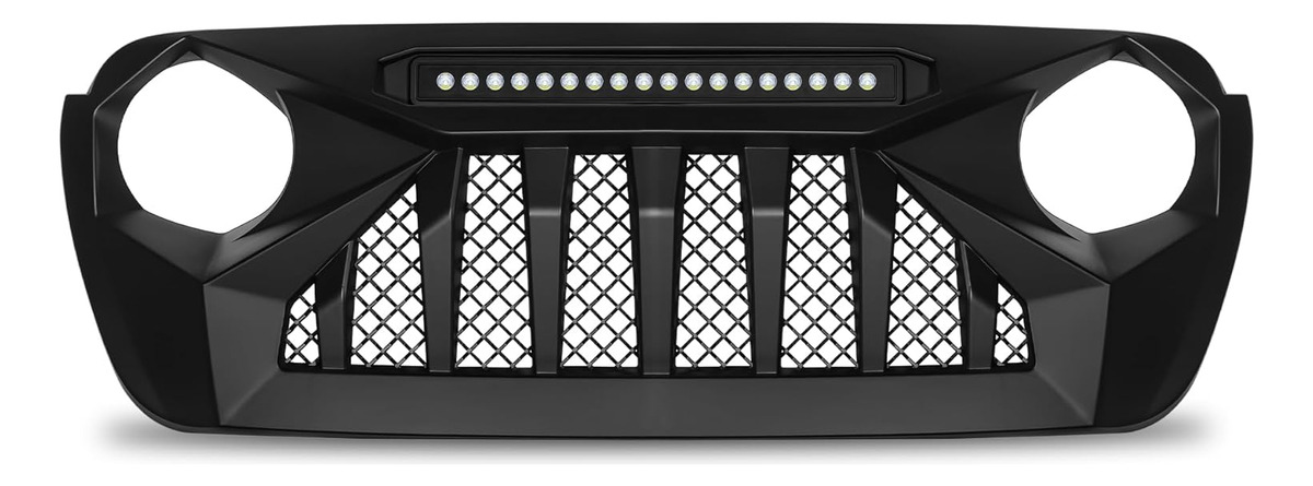 Parrilla Angry Enojado Barra Led Jeep Jl 2018-2025 Gladiator