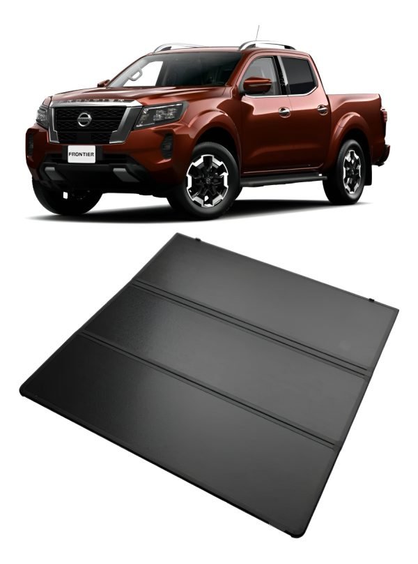 Tapa Batea Trifold Rígida Para Nissan Frontier 2021 A 2025