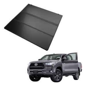 Tapa Batea Rígida Trifold Para Toyota Hilux 2024 A 2025