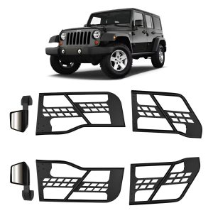 4 Puertas Tubular Off Road Jeep Jk Con Espejos 2007-2017