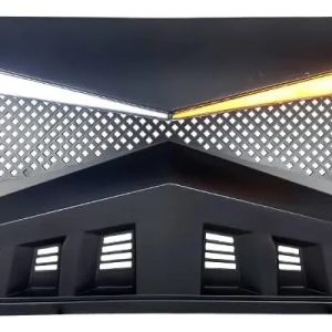 Parrilla Halcón Jeep Wrangler Jl 18-25 C/led Blanco Y Ámbar