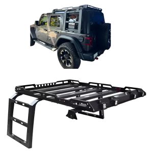 Canastilla Con Escalera Portaequipaje Jeep Jl 2018 Al 2023