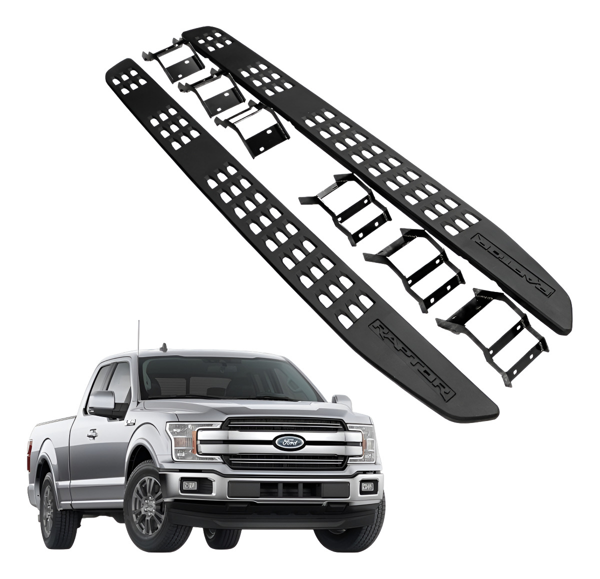 Estribos Tipo Raptor Para Ford F-150/lobo 2018-2020