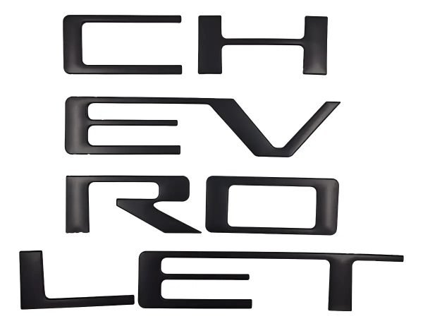 Letras Emblema 3d Tapa De Caja Batea P/ Chevrolet 2019-2026