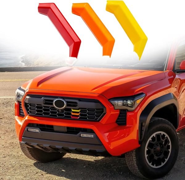 Emblema Tricolor Trd Para Parrilla Toyota Tacoma 2024-2026