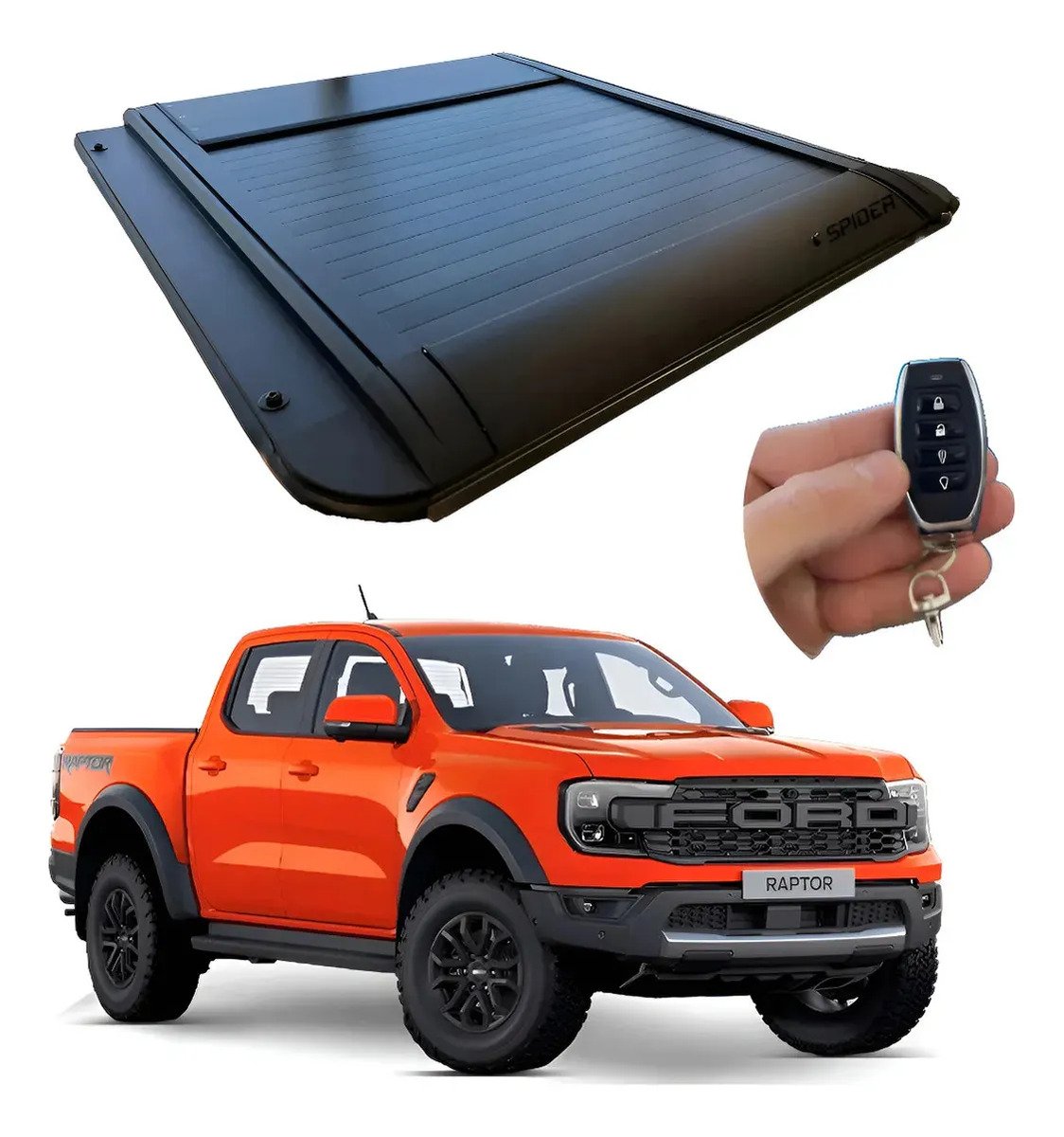 Tapa Batea Retráctil Eléctrica Ford Ranger Raptor 2023-2026