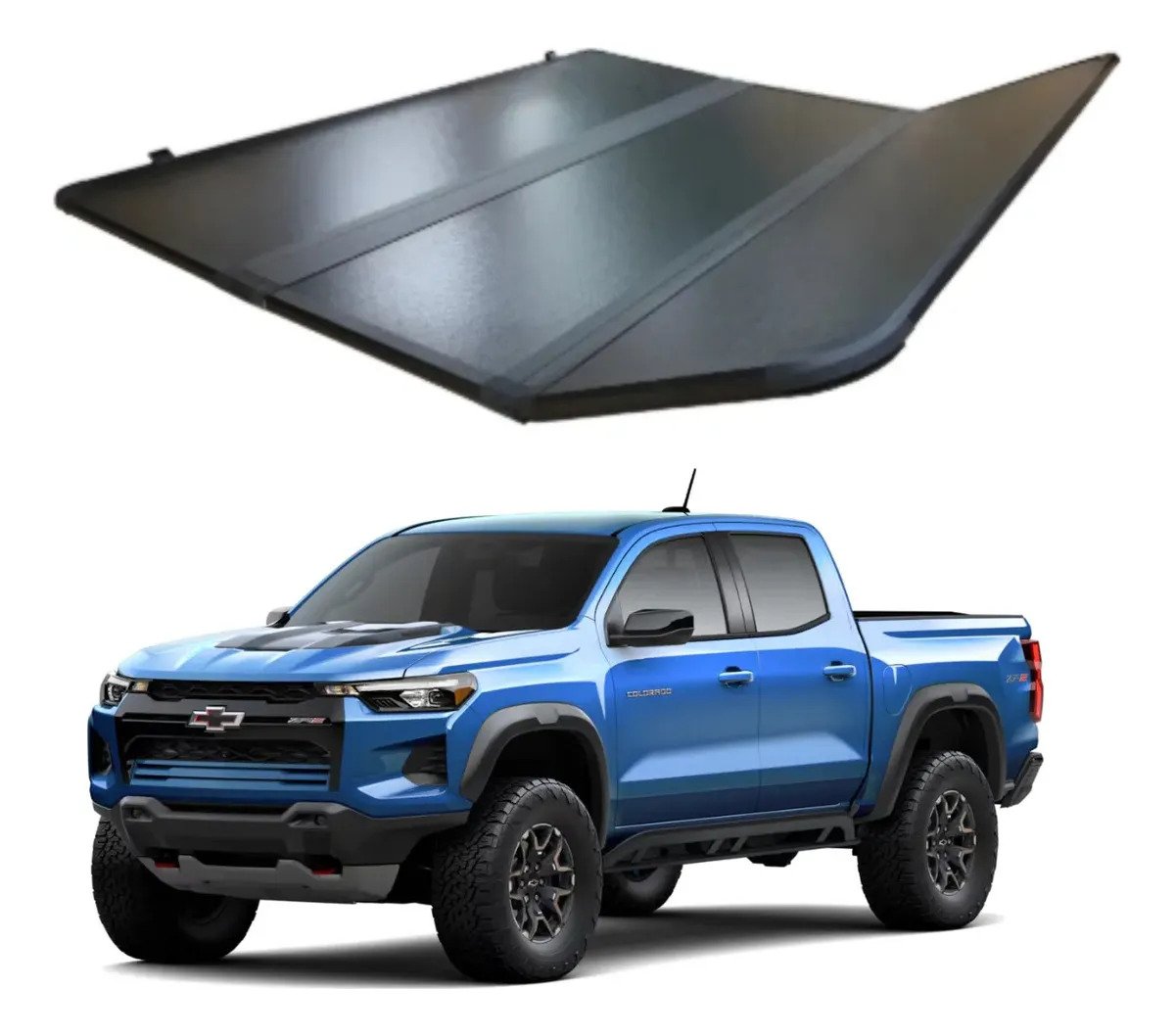 Tapa Hard Trifold Para Chevrolet Colorado Crew 2015 -2026
