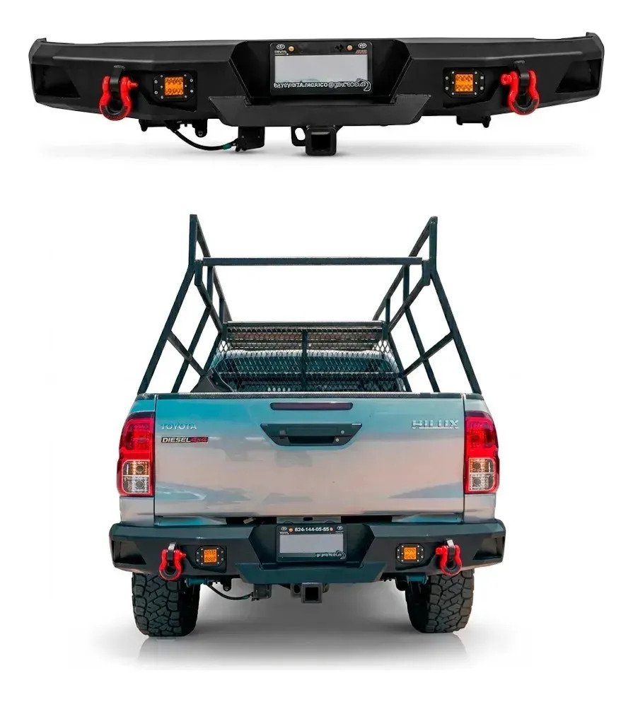 Defensa Trasera Acero Trd Toyota Hilux 2016-2025