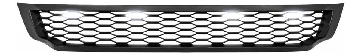 Parrilla Nissan Np300 2016 Al 2020 Con Led Blanco Negro Mate - Imagen 2