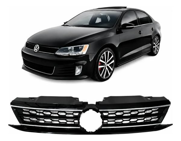 Parrilla Volkswagen Jetta Gli 2015 Al 2018 Negro Cromado Abs