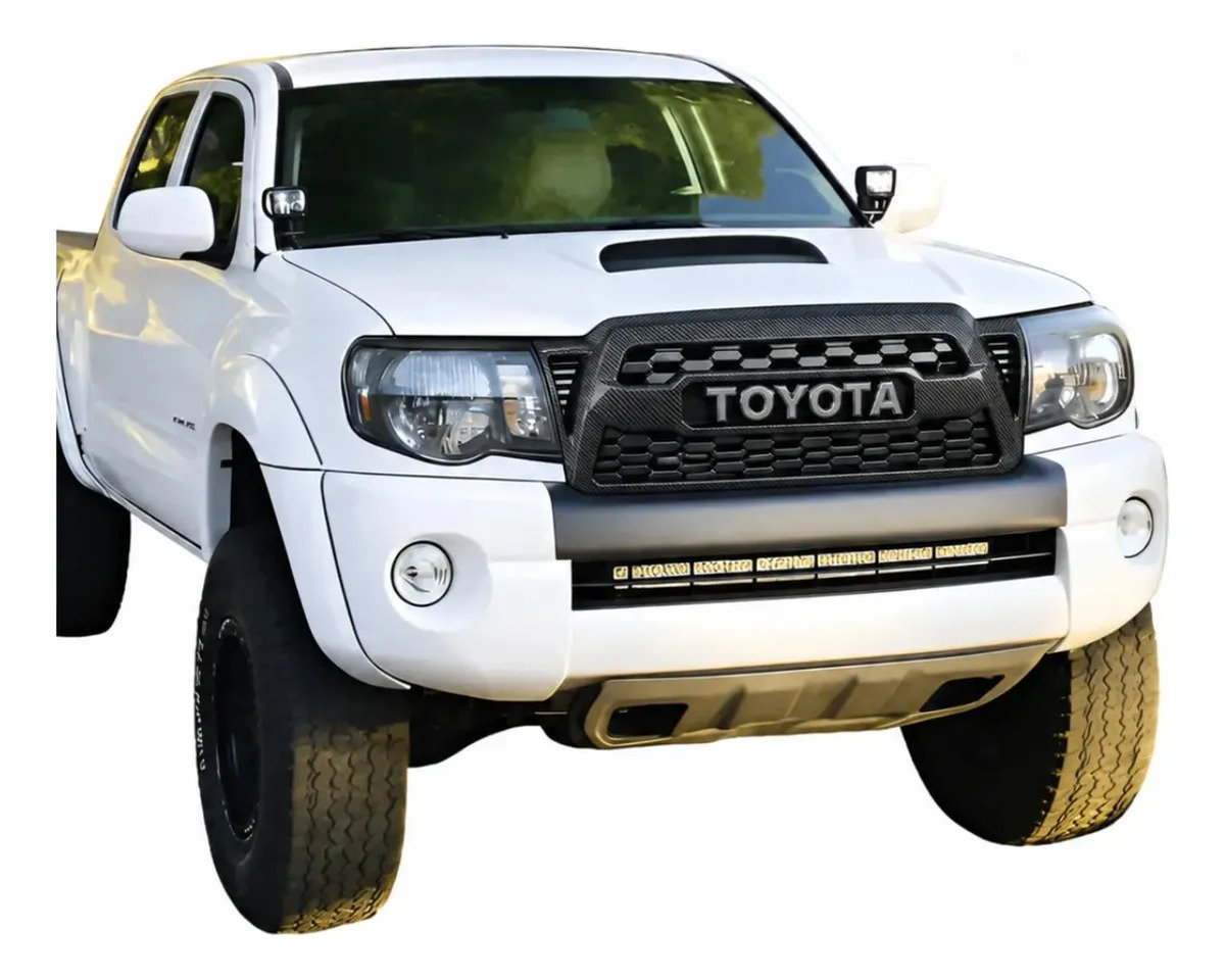 Parrilla Toyota Tacoma 05-11 Tipo Trd Letras Acabado Carbono - Imagen 2