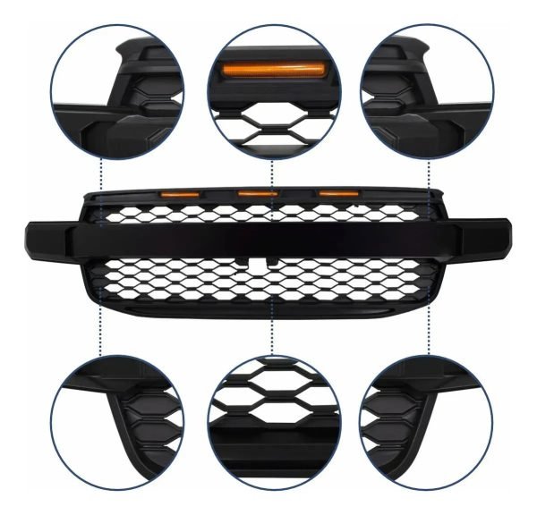Parrilla Off Road Con Led Para Ford Ranger 2023-2025