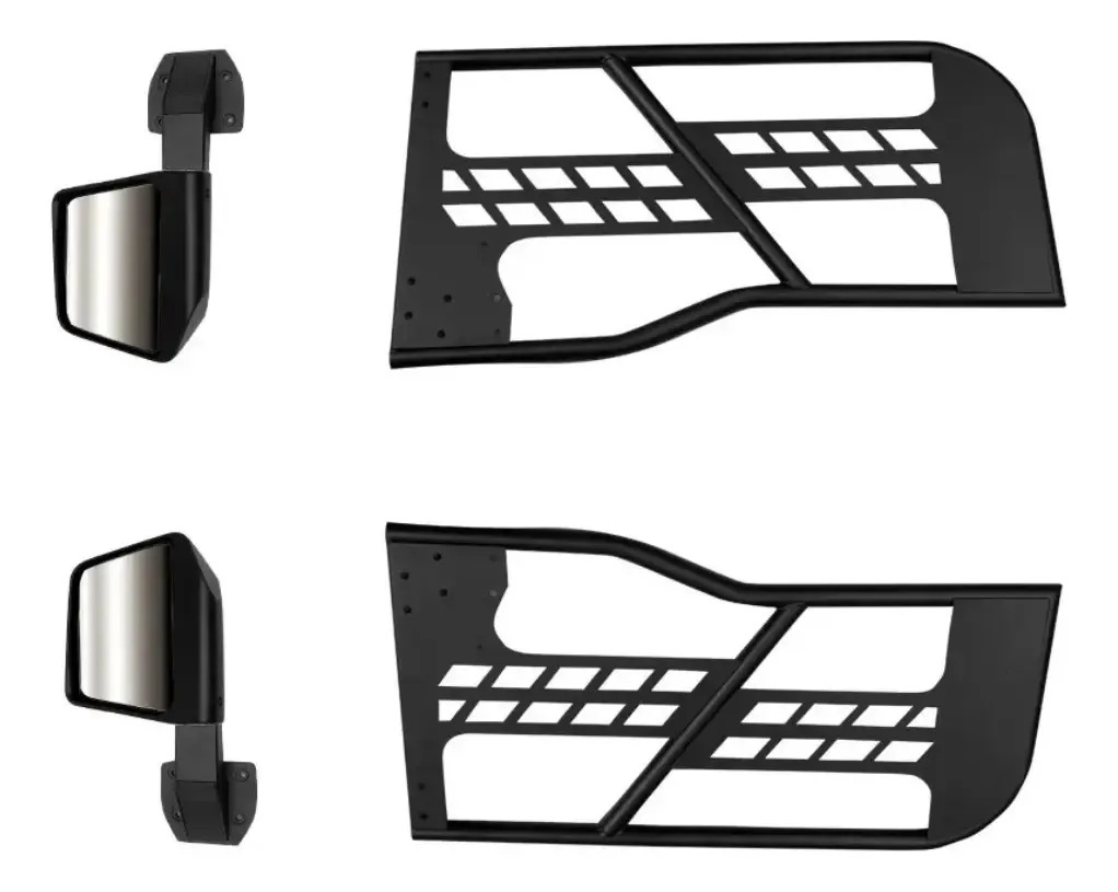 2 Puertas Tubular Off Road Jeep Jk Con Espejos 2007-2017 - Imagen 2