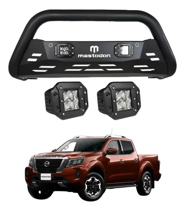 Burrera Rage Con 2 Faros Para Nissan Np300 2016-2020