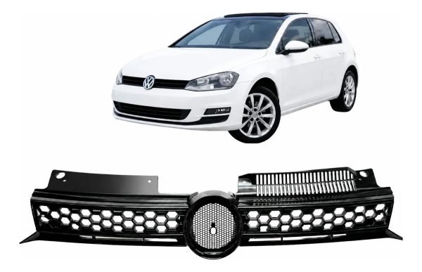 Parrilla Volkswagen Golf Gti 2011 A 2013 Negro Brillante Abs