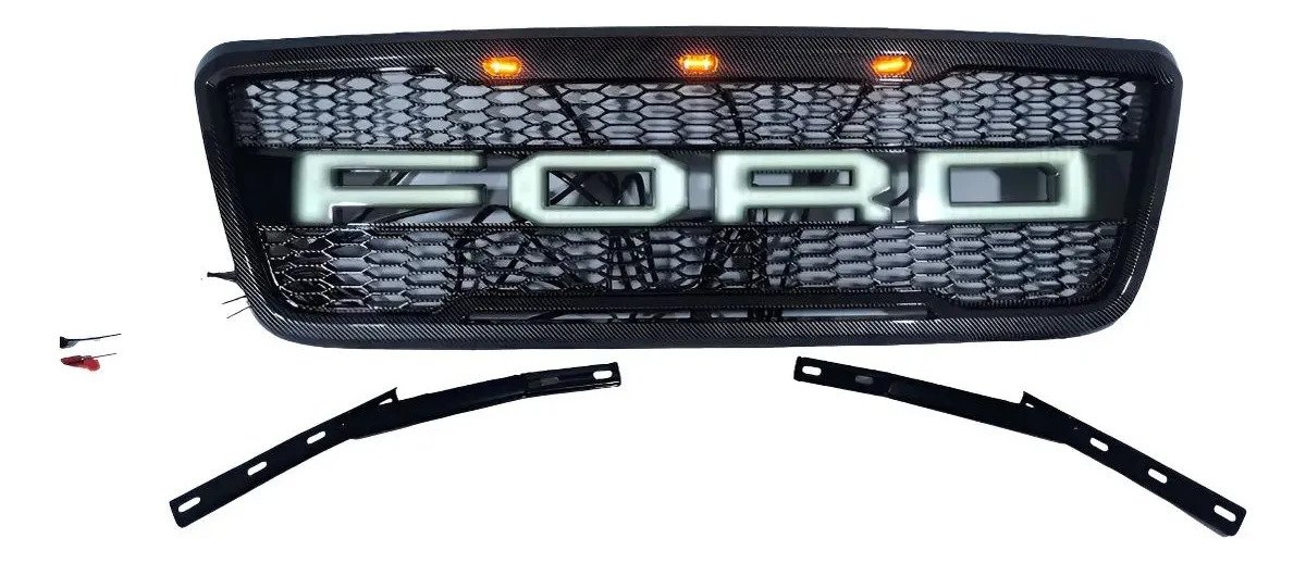 Parrilla Estilo Carbono Para Ford F-150 2004-2008