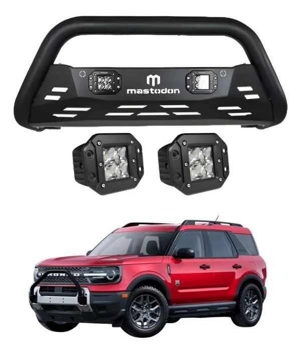 Burrera Rage Con 2 Faros Para Ford Bronco 2021-2024