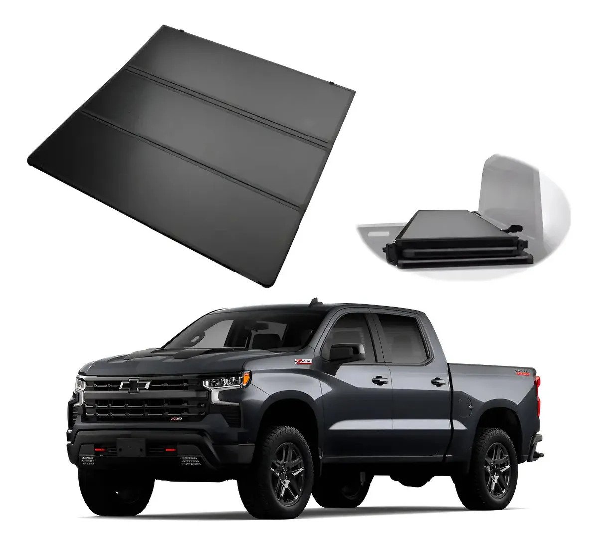 Tapa Batea Trifold Silverado/cheyenne 4 Puertas 2019-2026