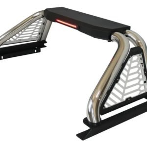 Roll Bar Acero Telaraña C/led Para Chevrolet Silverado 16-26
