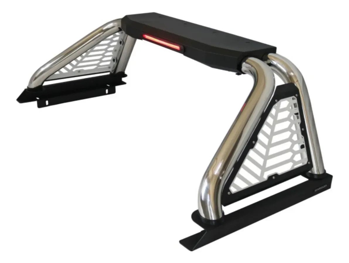 Roll Bar Acero Telaraña C/led Para Chevrolet Silverado 16-26