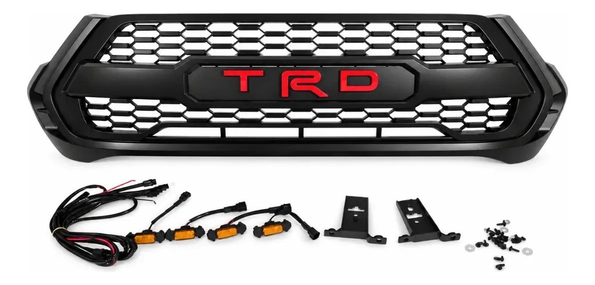 Parrilla Para Toyota Hilux Revo 2021-2025 Letras Luces Ámbar - Imagen 2