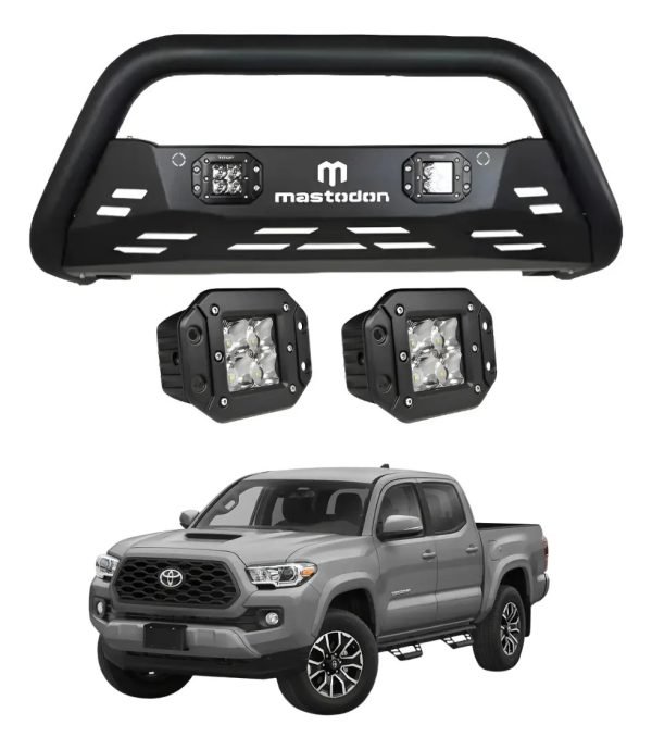 Burrera Rage Con 2 Faros Para Toyota Tacoma 2016-2023