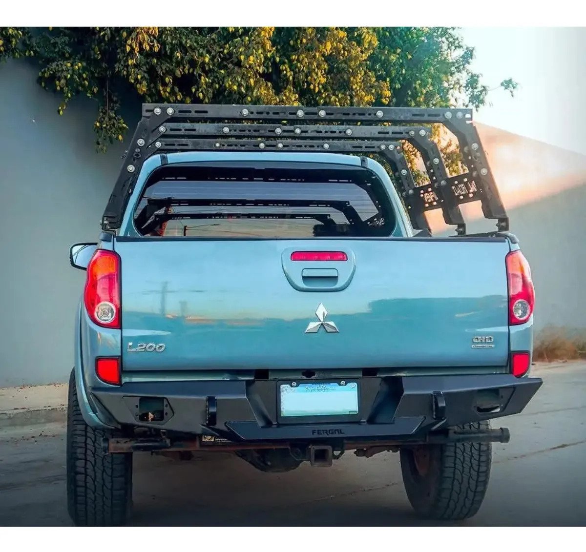Defensa Trasera Acero Mitsubishi L200 2010-2014 - Imagen 3