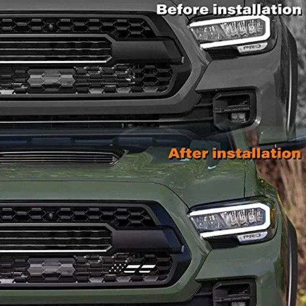 Emblema Tricolor Trd Para Parrilla Toyota Tacoma Insignia - Imagen 2