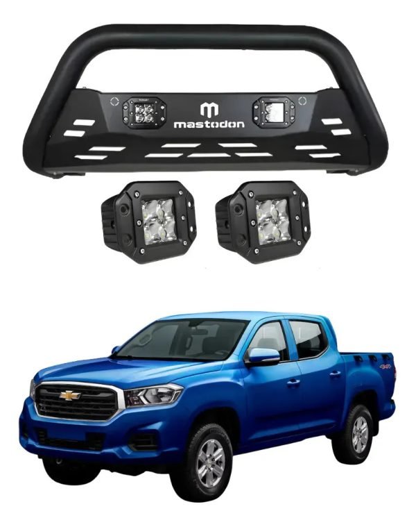 Burrera Rage Con 2 Faros Para Chevrolet S10 Max 2022-2023