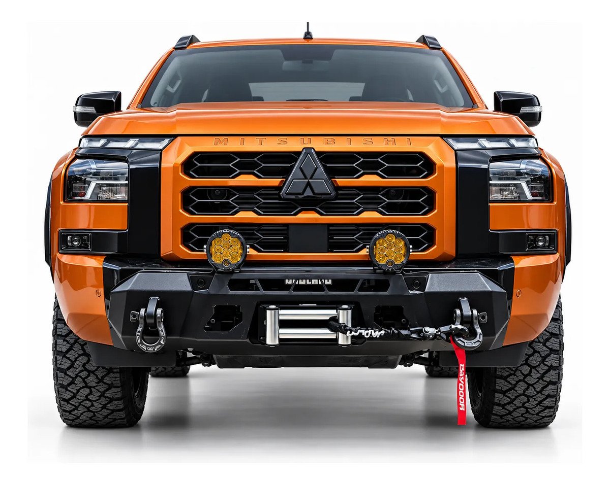 Bumper Defensa Delantera Para Mitsubishi L200 Gsr 2026 2027 - Imagen 2