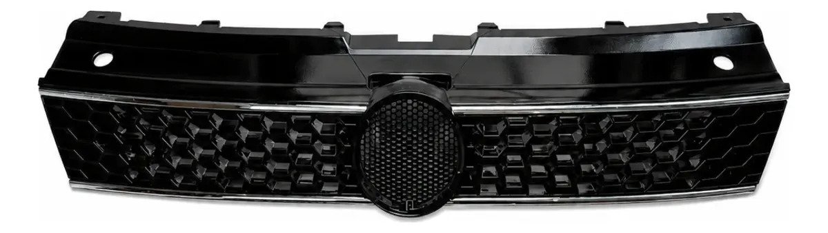 Parrilla Frontal Volkswagen Polo Gti 2012-2014 Negro Cromado - Imagen 3