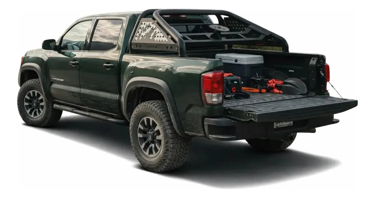 Roll Bar Táctico C/porta Llanta Para Toyota Hilux 2016-2026 - Imagen 2