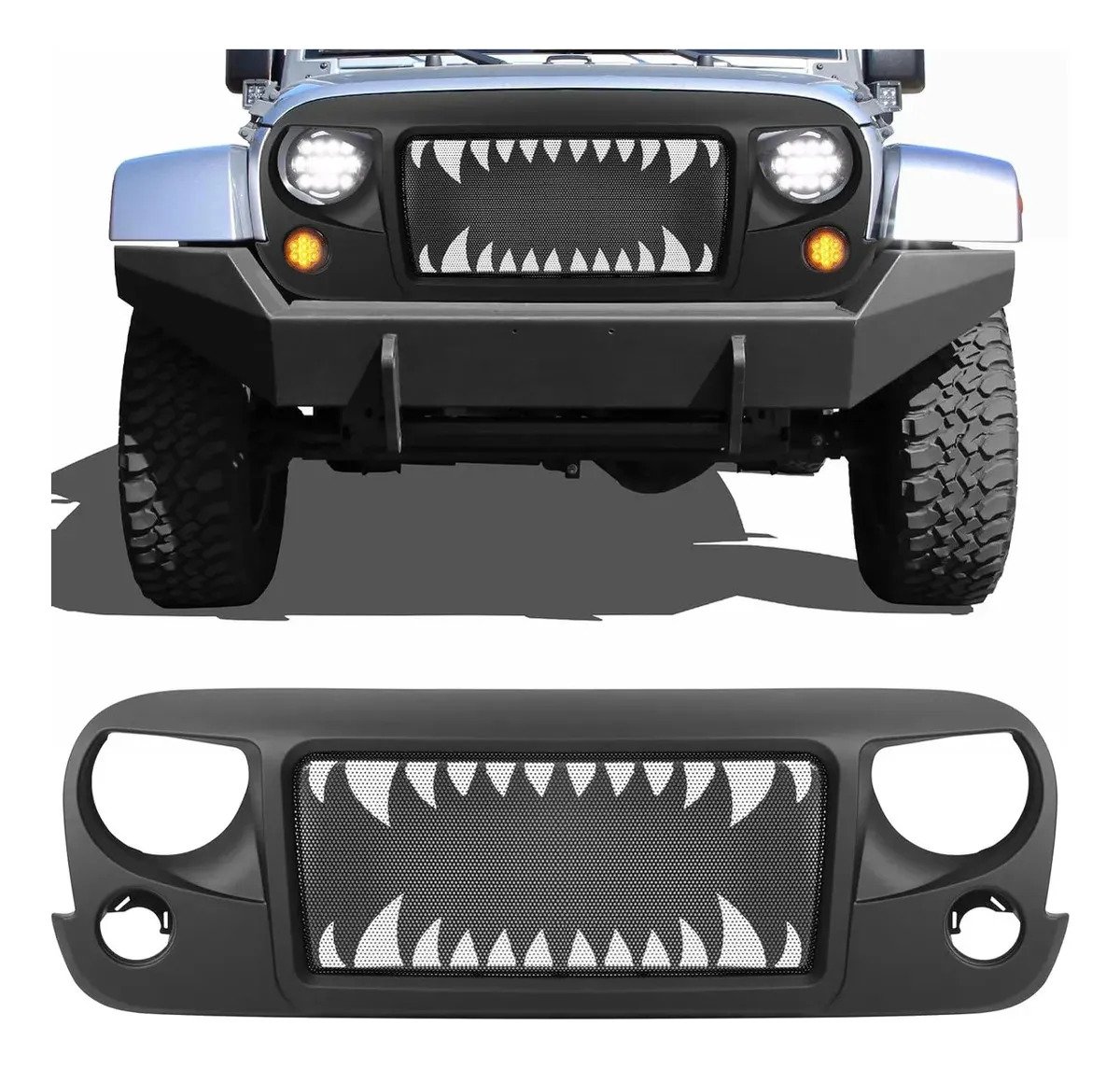Parrilla Monster Para Jeep Wrangler Jk 2007 - 2017 - Imagen 3