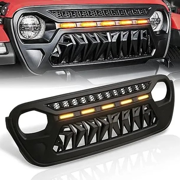 Parrilla Angry C/led Jeep Wrangler Jl Gladiator 2018-2025 - Imagen 3
