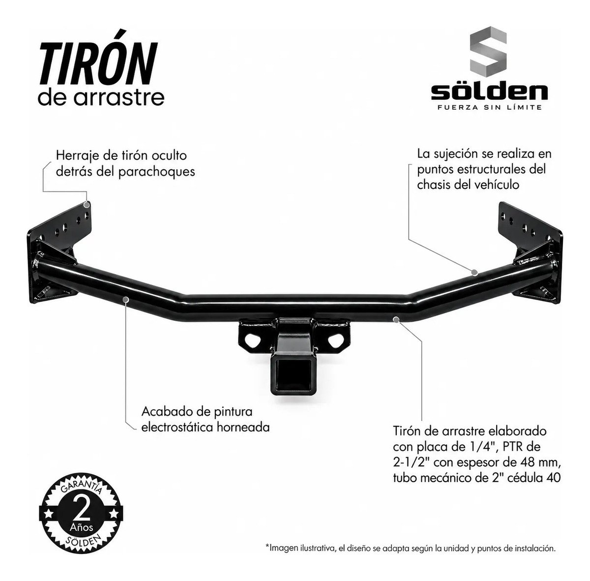 Tirón Jalón Enganche Mitsubishi L200 Diésel 2016-2019 - Imagen 2
